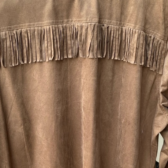 Ariat Western Fringe Shasta Snap Shirt Button Down Faux Suede | Size: XXL - Picture 6 of 12